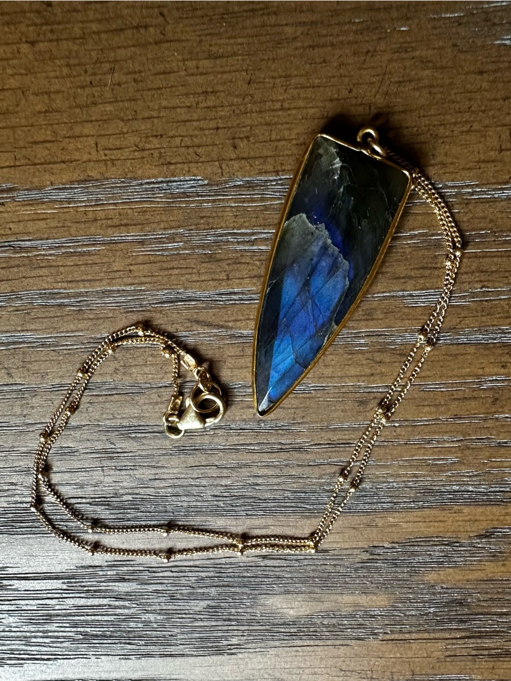AAA Flashy Blue Labradorite Necklace